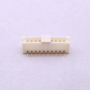 Elecbee Cabezal de pasador de alambre a tabla 1.5mm Pedazo 1x10pin Montaje superficial Recta PA6T Beige