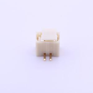 Elecbee Cabezal de pasador de alambre a tabla 1.5mm Pedazo 1x2pin Montaje en superficie Recta PA6T Beige