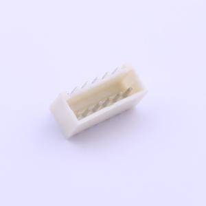 Elecbee Cabezal de pasador de alambre a tabla 1.5mm Pedazo 1x6pin Montaje en superficie en ángulo recto PA6T Beige