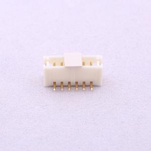 Elecbee Cabezal de pasador de alambre a tabla 1.5mm Pitch 1x6pin Montaje superficial recto PA6T Beige