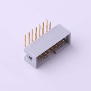 Elecbee Wire-to-Board Pin Header 2.54mm Pitch 2x7pin attraverso il foro angolo destro PBT grigio