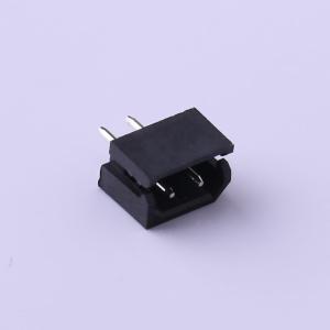Elecbee Cabezal de Pin de Alabre a Bordo 2.5mm Pedazo 1x2pin A Través del Agujero Recto PA66 Negro