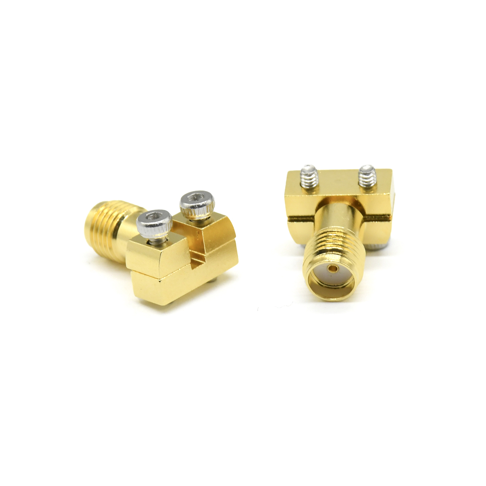 Jack RF, SMA femelle coudé droit pour PCB, traversant, haute fréquence 18 Ghz