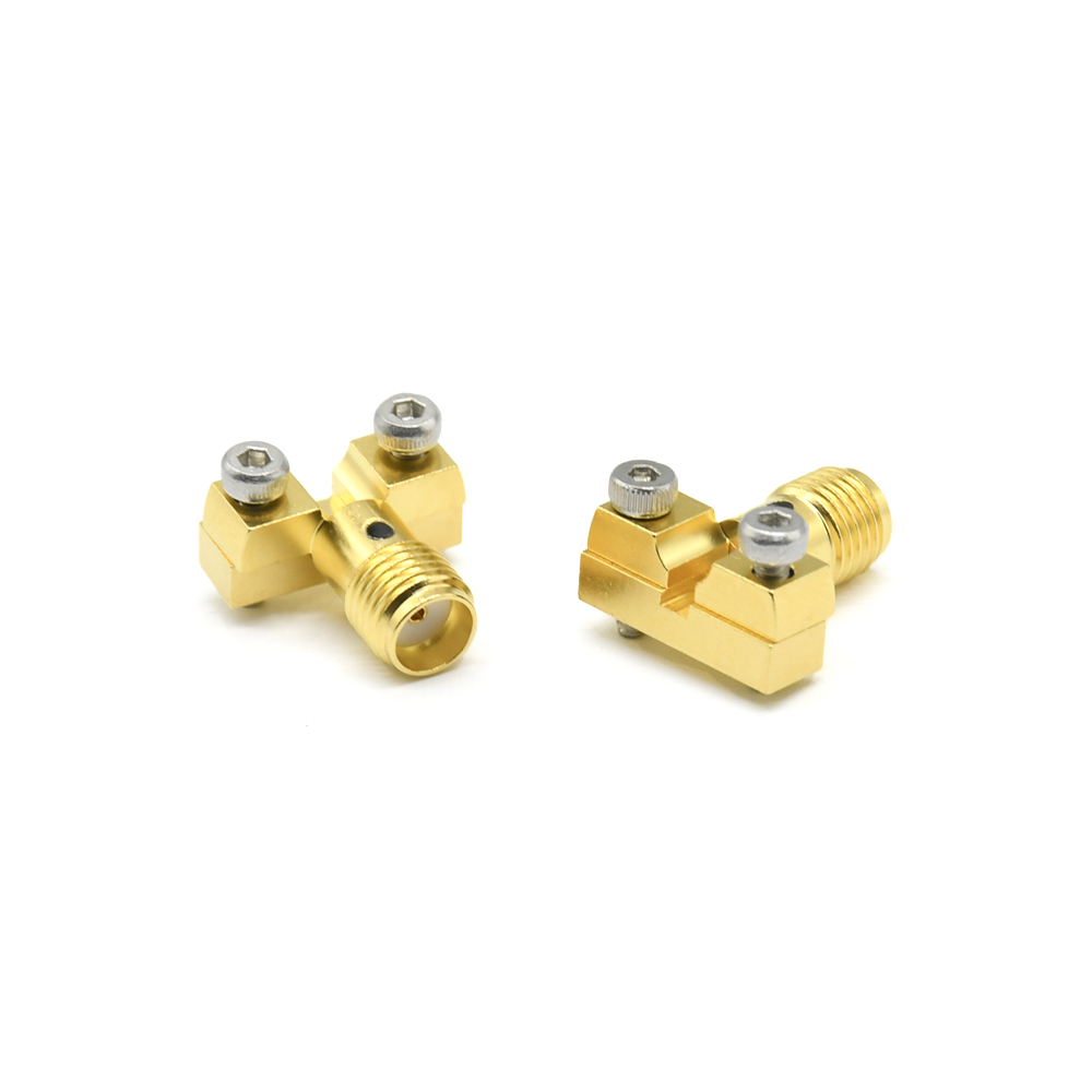 Jack RF, SMA femelle coudé droit pour PCB, traversant, haute fréquence 18 Ghz