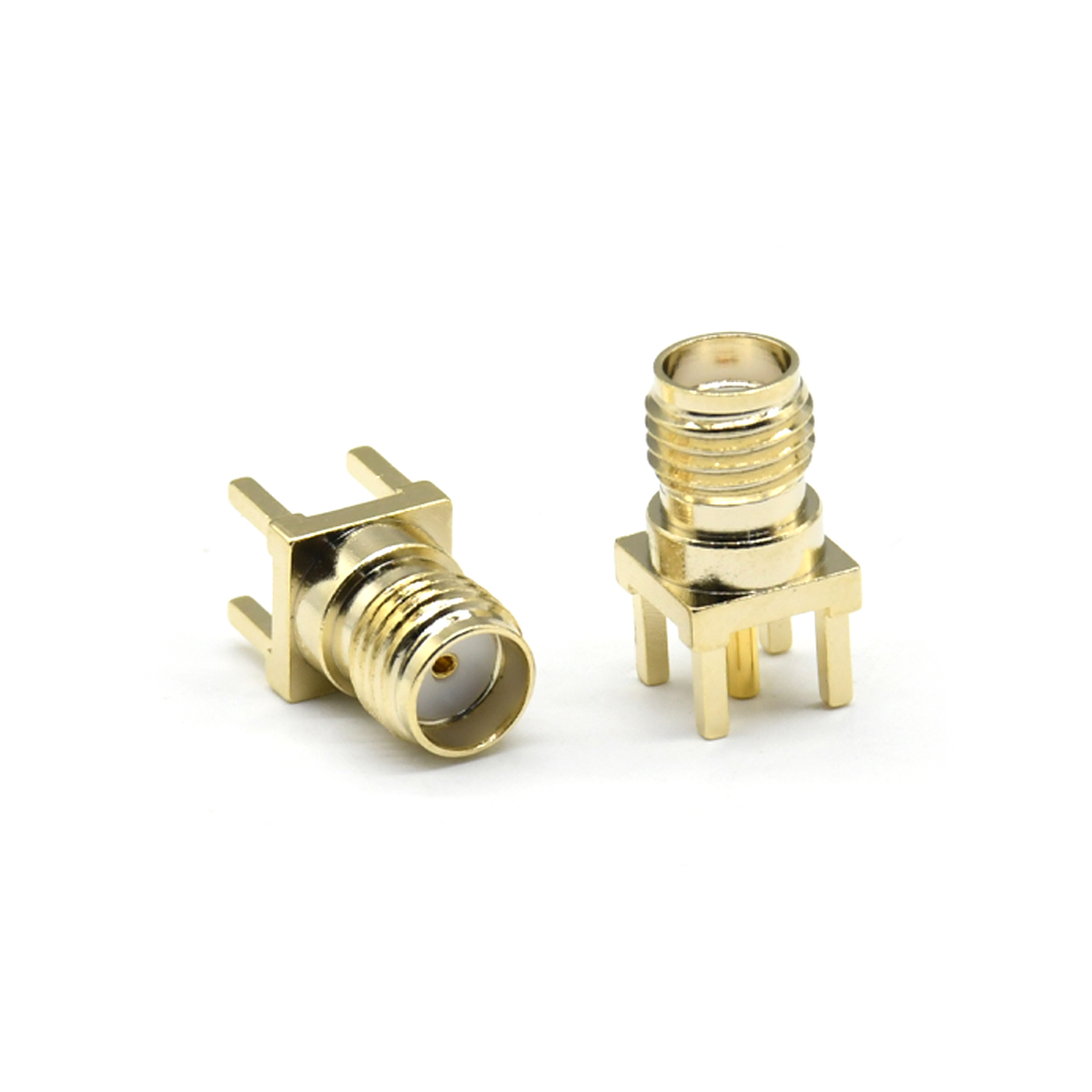 RF Jack, SMA femelle pour PCB, trou traversant