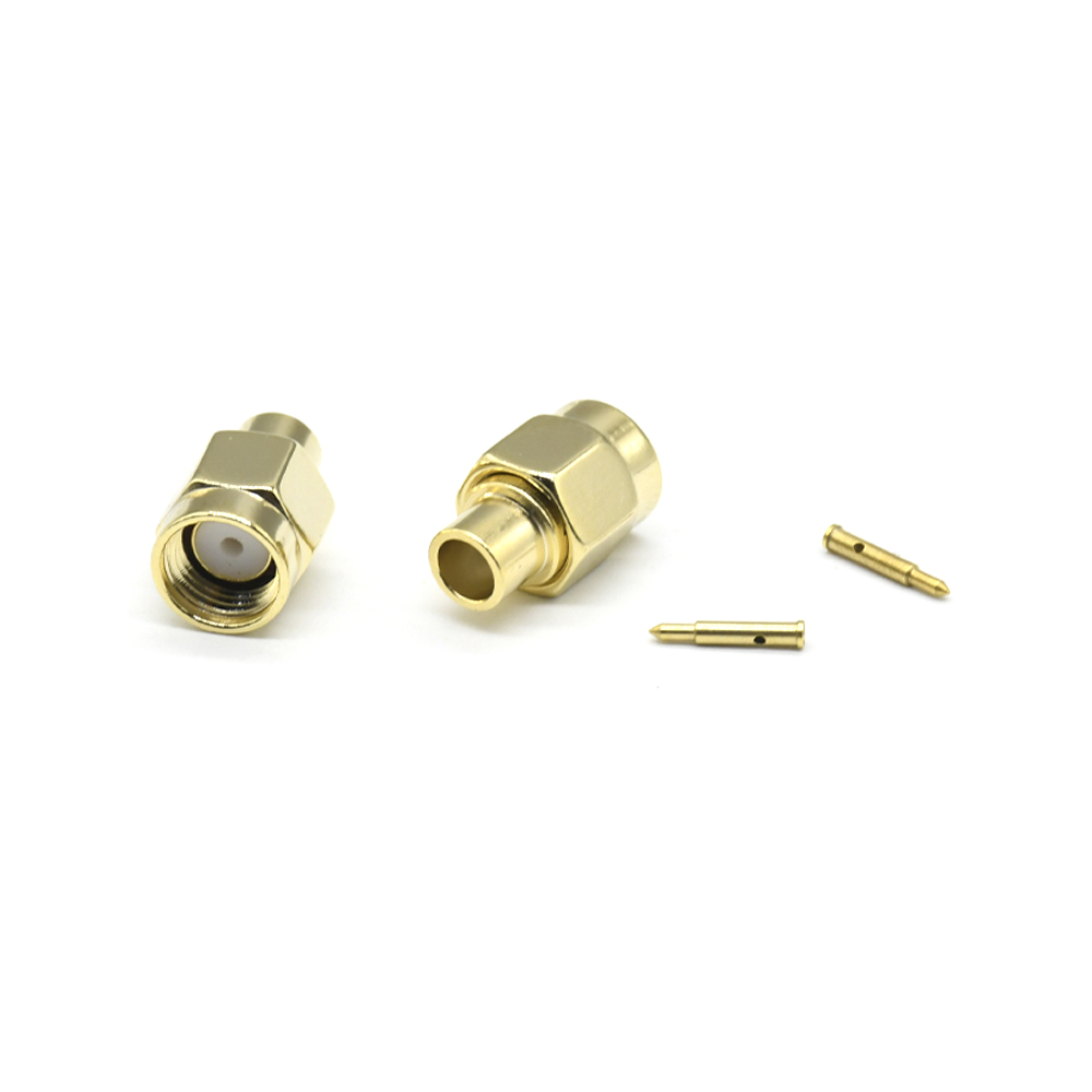 Fiche RF, SMA mâle à souder pour câble RG402, assemblage