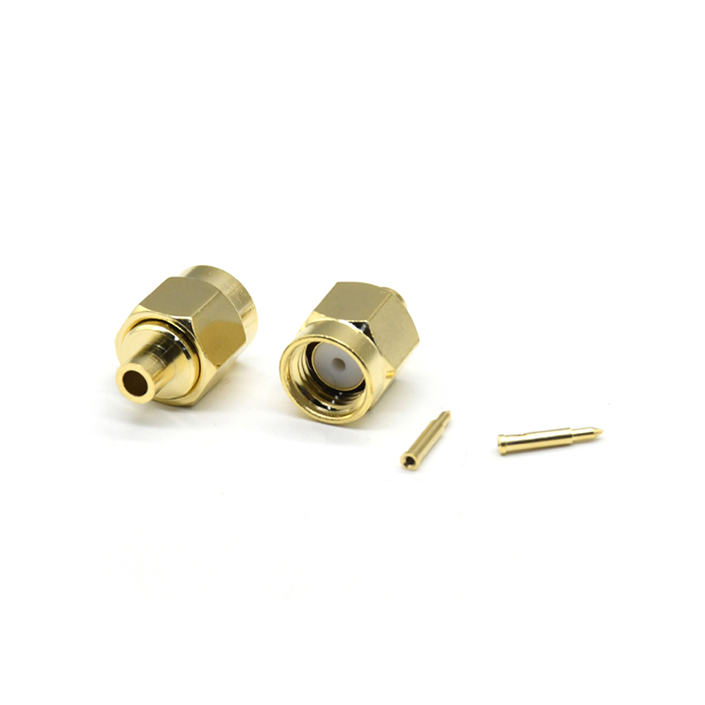 Fiche RF, SMA mâle à souder pour câble RG405, assemblage