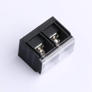 Elecbee barrier terminal block, 13.0mm pitch, 1x2 pin, black.