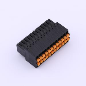 Elecbee 24 Position 2.54mm Pitch Female Pin Free Hanging Connector Black PA66