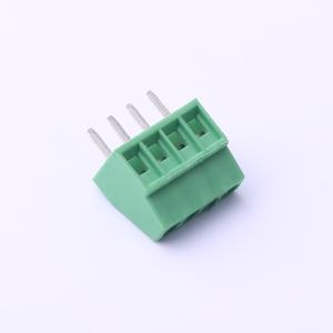 Elecbee 2.54mm Pitch 1x4 screw Terminal Block Connector green for PCB throughhole