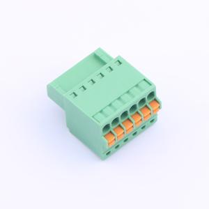 Elecbee 6 Position 2.5mm Pitch Female Pin Free Hanging Connector Green PA66