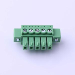 Elecbee pluggable terminal block connector, 3.81mm pitch, 1x5pin, green.
