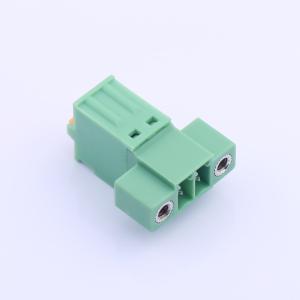 Elecbee pluggable terminal block socket, 3.5mm pitch, 1x2 pin, green ...