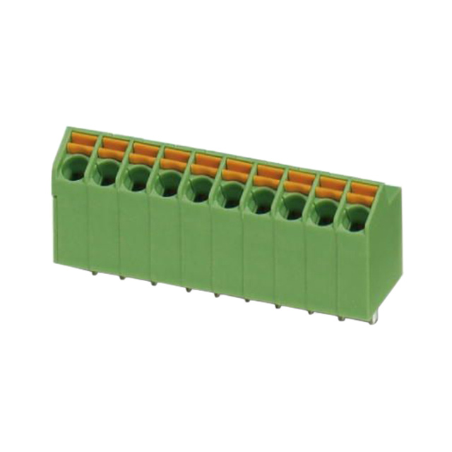 Elecbee 端子 3.5 毫米 间距 1x10 针 弹簧颜色 绿色