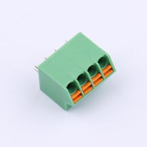 Elecbee 接线端子 3.5mm 间距 1x4pin 直插式 弹簧颜色 绿色