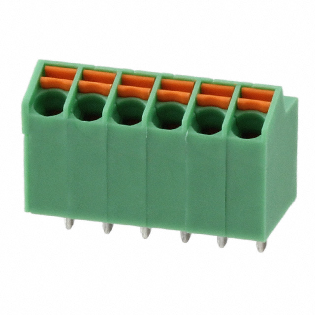 Elecbee 端子 3.5 毫米 间距 1x6 针 弹簧颜色 绿色