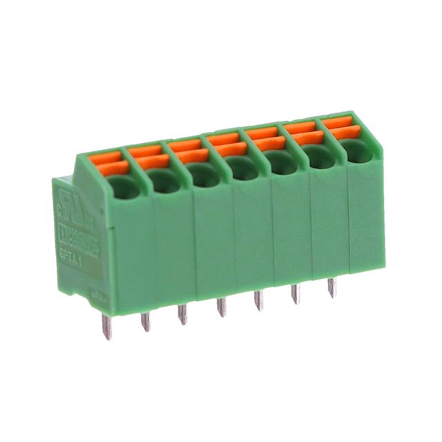 Elecbee 终端模块 3.5 毫米 间距 1x7 针 弹簧颜色 绿色