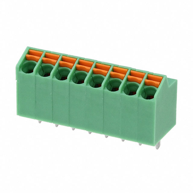 Elecbe 终端模块 3.5 毫米 间距 1x8 针 弹簧颜色 绿色