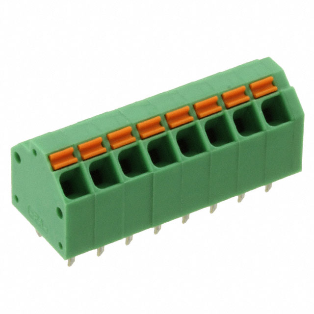 Elecbee 端子 3.81毫米 间距 1x8 针 弹簧颜色 绿色