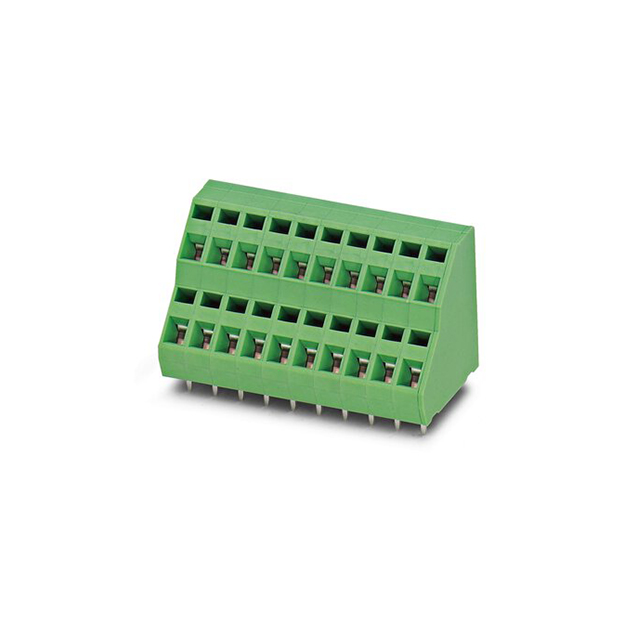 Элекби Терминальный Блок 5.08mm Поле 2x2pin Push-In Весенний Цвет Зеленый