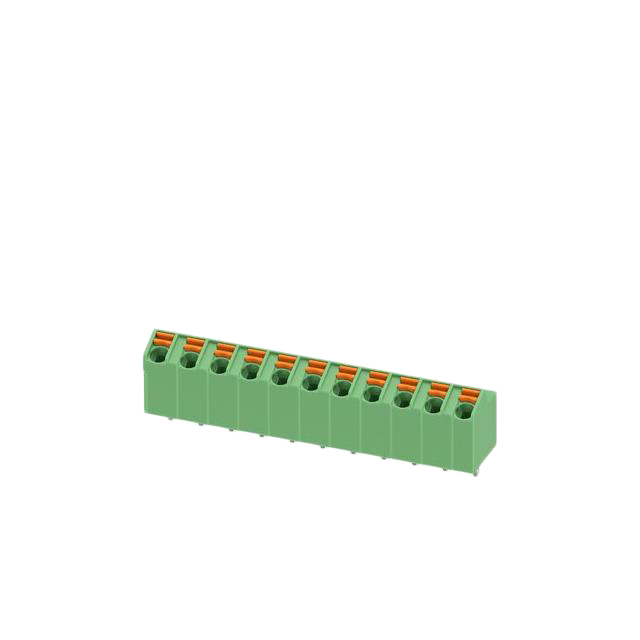 Elecbee محطة كتلة 5mm الملعب 1x11pin دفع في الربيع اللون الأخضر