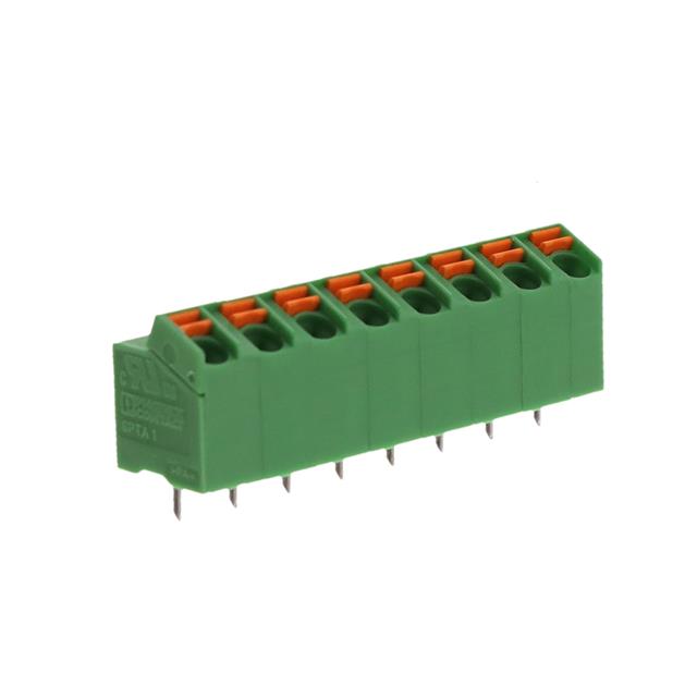 Elecbee 终端 Block 5毫米 间距 1x8 针 弹簧色 绿色