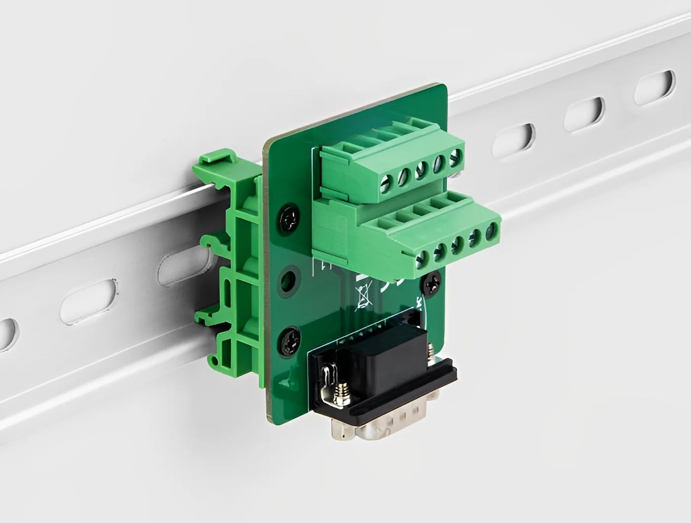 Elecbee D-Sub 9 pin male to Terminal Block for DIN rail