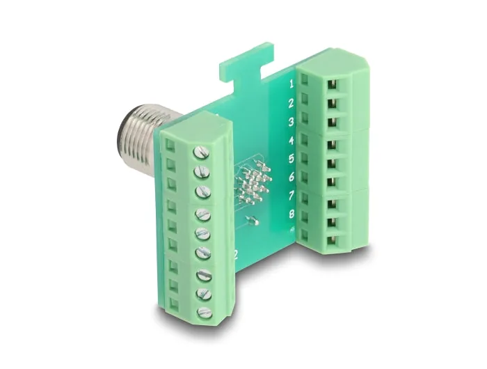 Elecbee M12 Transfer Module Adapter A-coded 17 pin male to 18 pin ...