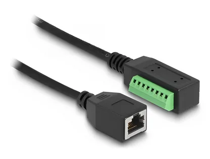 Elecbee RJ45 Cable Cat.5e jack to Terminal Block Adapter 21.5 cm