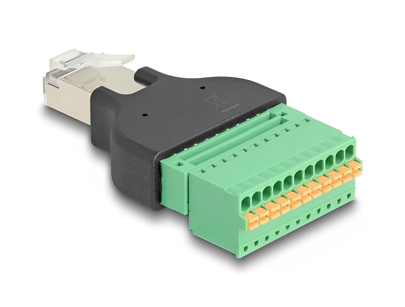 Elecbee RJ50 ذكر إلى محول كتلة طرفية مع زر ضغط