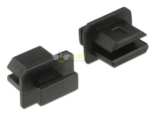 Elecbee Dust Cover for mini DisplayPort female with grip 10 pieces black