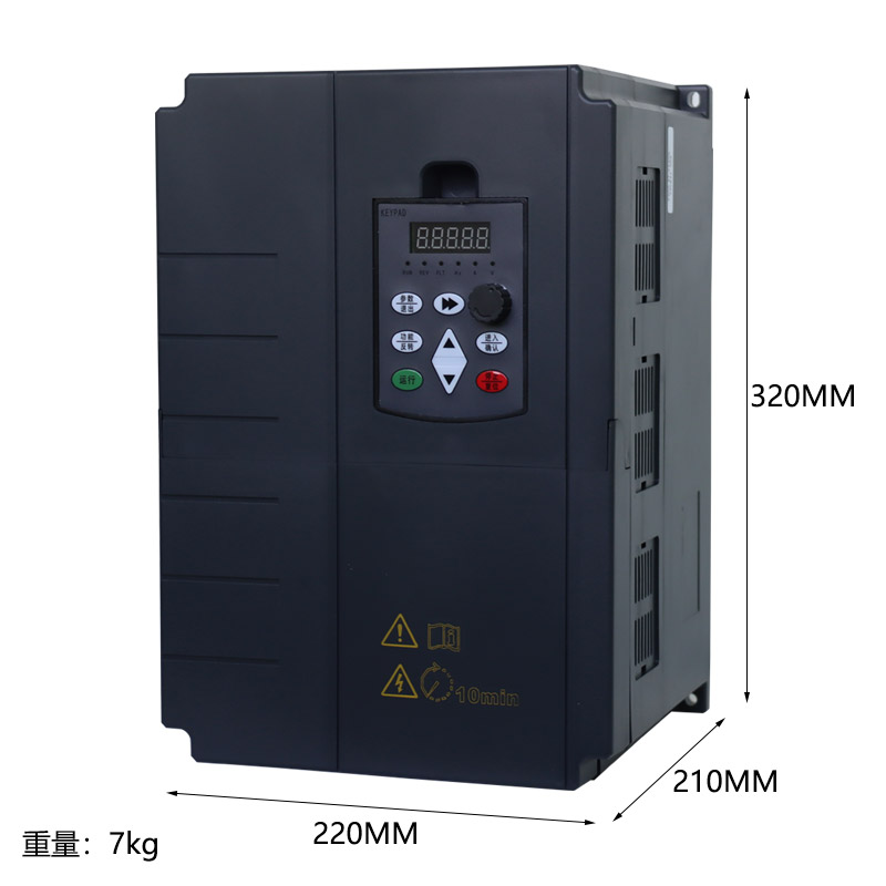 단상 220V 가변 주파수 드라이브(SFVC) 11kW 15HP, 단상 220V 입력, 3상 0-220V 출력, 0-650Hz, 3상 AC 모터 속도 제어용 센서리스 벡터 SFVC 드라이브