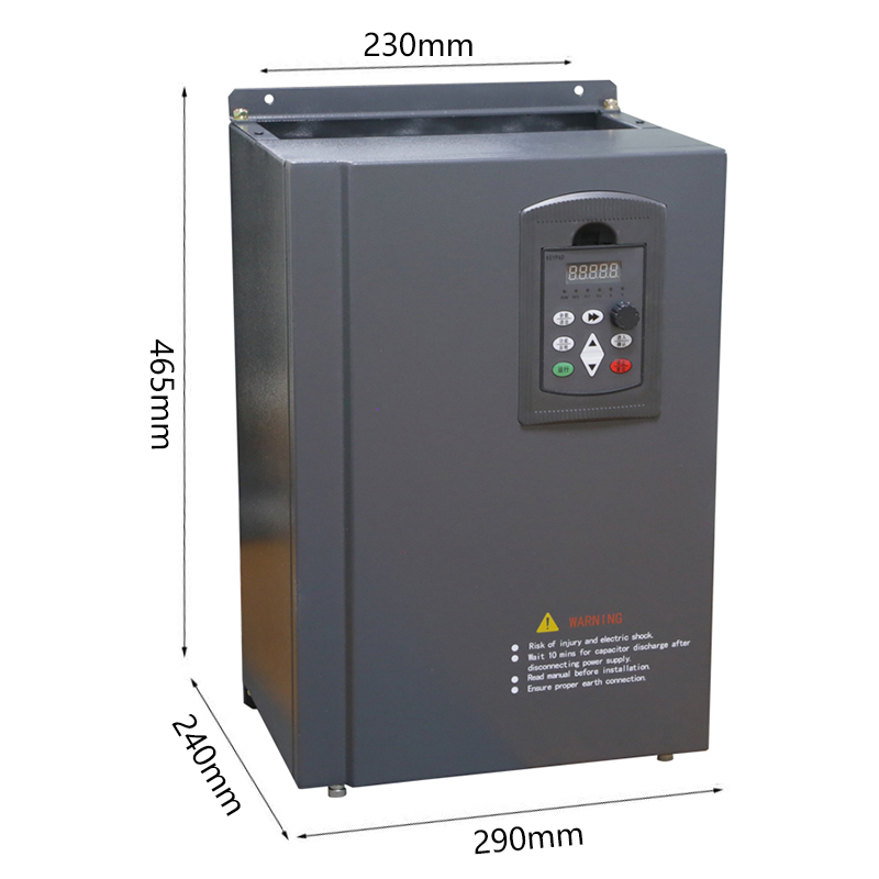 3상 380V 가변 주파수 드라이브(SFVC) 37kW 50HP, 3상 380V 입력, 3상 0-380V 출력, 0-650Hz, 3상 AC 모터 속도 제어용 센서리스 벡터 SFVC 드라이브