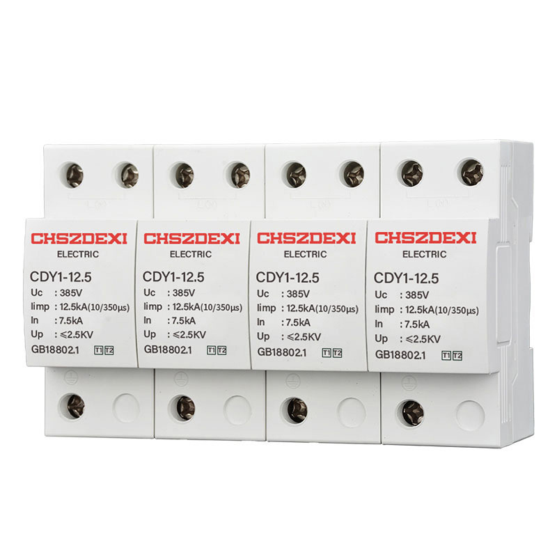 Elecbee 큰 파도 보호 장치, 12.5KA, 385VAC, 4P의 유형 1, 백색