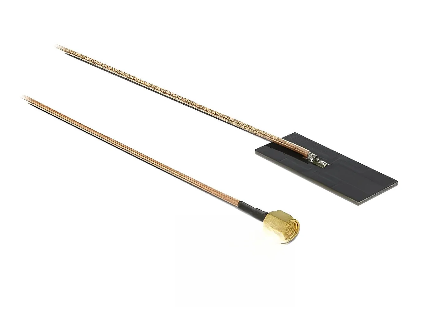 Elecbee WLAN 802.11 ac/ax/a/h/b/g/n Antenna SMA plug 0.5 - 1.2 dBi RG-178 1 m PCB internal self adhesive