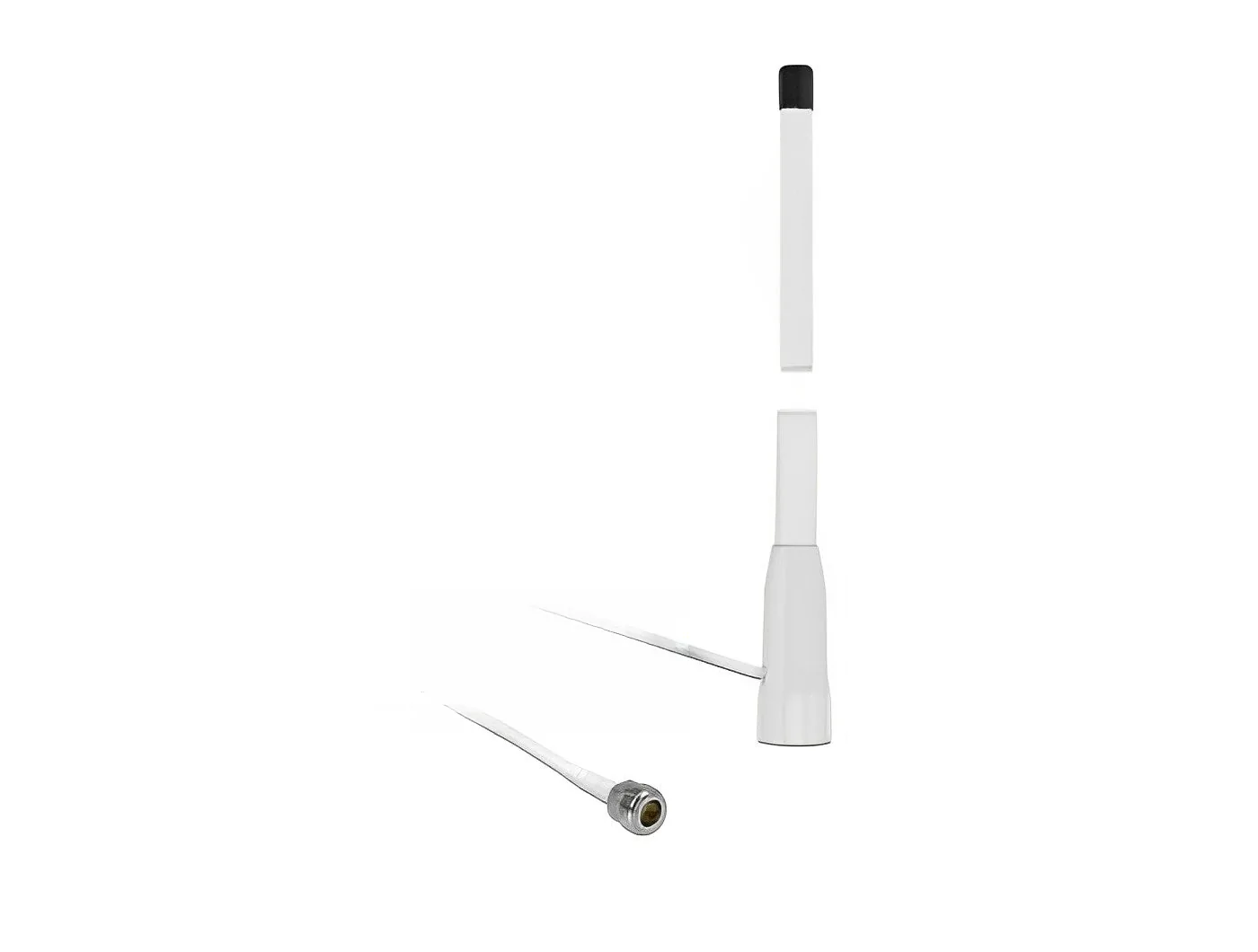 Elecbee WLAN 802.11 b/g/n Marine Antenna N jack 10 dBi 110.5 cm fixed omnidirectional with connection cable RG-58 U 3 m outdoor white