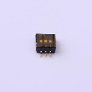 Elecbee 3 Position DIP Interrupteur 1.27mm Pichet Surface Mount Droit Bleu Droit 0.025A 24V