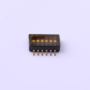 Elecbee 6 Position DIP Interrupteur 1.27mm Emplacement Surface Mont Bleu Droit 0.025A 24V