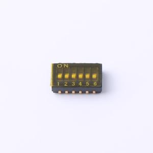Elecbee Interrupteur DIP 6 positions, pas de 1,27 mm, montage en surface, droit, bleu, 0,025 A, 24 V