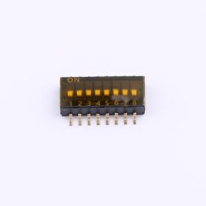 Elecbee Interrupteur DIP 8 positions, pas de 1,27 mm, montage en surface, droit, bleu, 0,025 A, 24 V