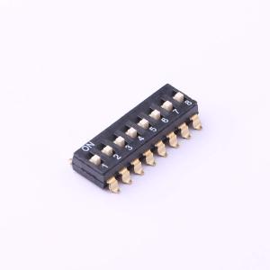 Elecbee 8 Position DIP Interrupteur 2.54mm Emplacement Surface Mont Droit Noir 0.025A 24V