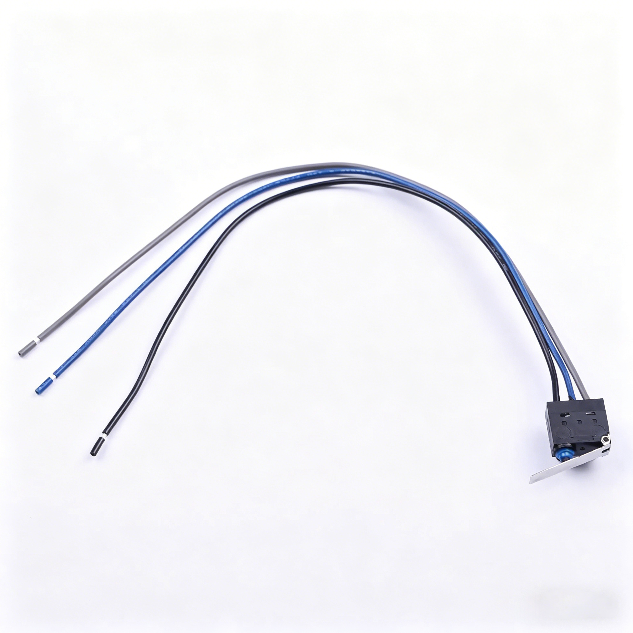 Elecbee K9-2841L-6WDP-1B SPDT Straight Lever Limit Switch Chassis Mount Wire Leads Straight Orientation 3A 12VDC IP67