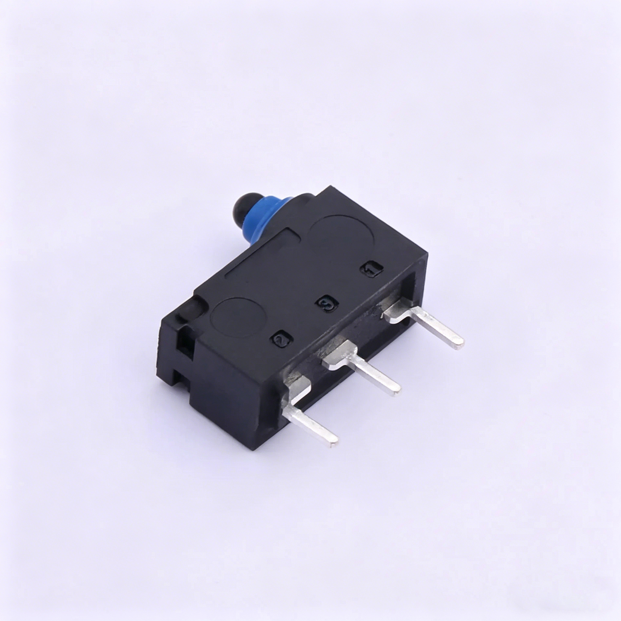 Elecbee K9-2841N-0PDN SPDT Round (Pin Plunger) Limit Switch Through Hole Solder Straight Orientation 3A 12VDC IP67