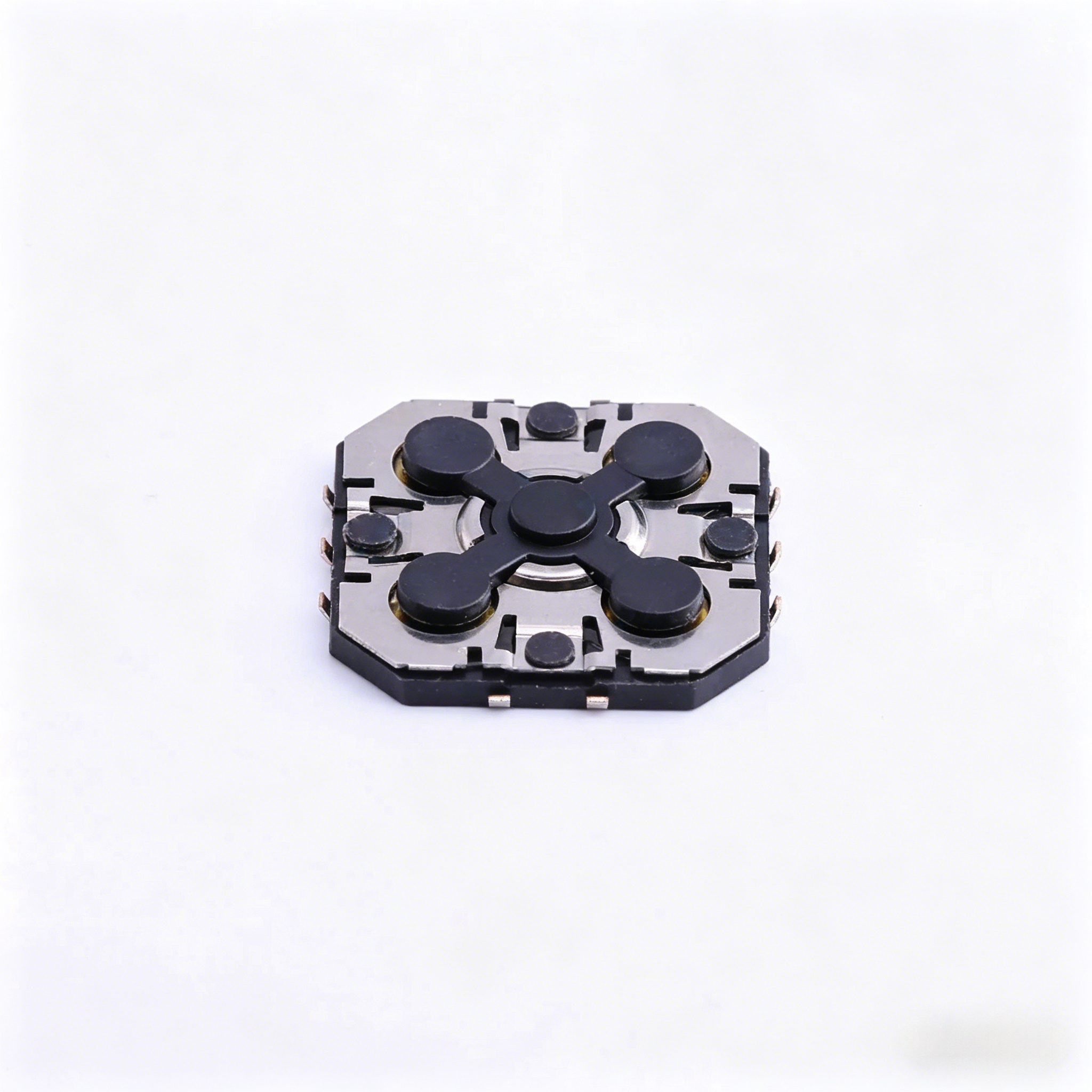 Elecbee K1-1210UN-01 SP3T Navigationsschalter, 4-Wege-Richtungsschalter, Mittelauswahl, 5 Tasten, taktile Oberflächenmontage, gerade Ausrichtung, Lötverbindung, 180 gf, 0,1 A, 12 V DC