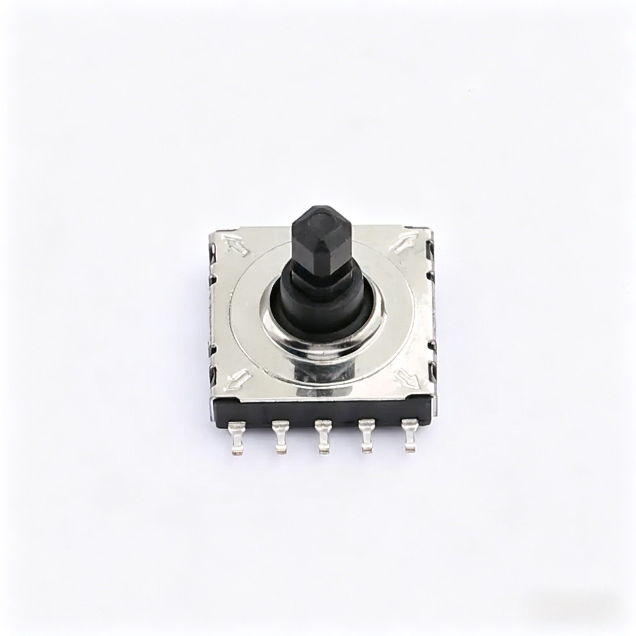Elecbee K1-1507SA-03 SP5T Navigationsschalter, 4-Wege-Richtungsschalter, Mittenauswahl, Kappe, Stößel, Oberflächenmontage, gerade Ausrichtung, Lötverbindung, 180 gf