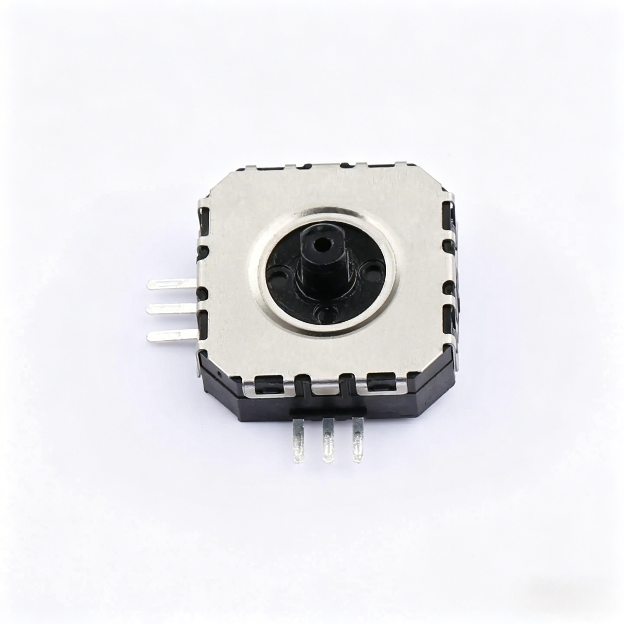 Elecbee K1-1539SA-01 SP4T Navigationsschalter, 4-Wege-Richtungskappe, Stößel, Oberflächenmontage, gerade Ausrichtung, Lötverbindung, 180 gf