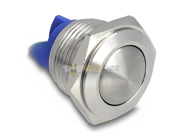 Elecbee Push Button for Installation 16 mm 2 x Screw Terminal actuator domed