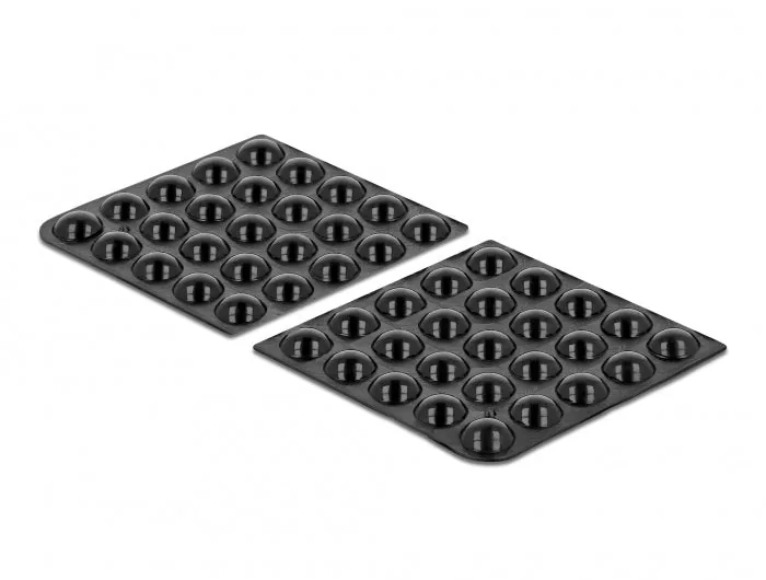 Elecbee Rubber feet round self-adhesive 10 x 3 mm 50 pieces black